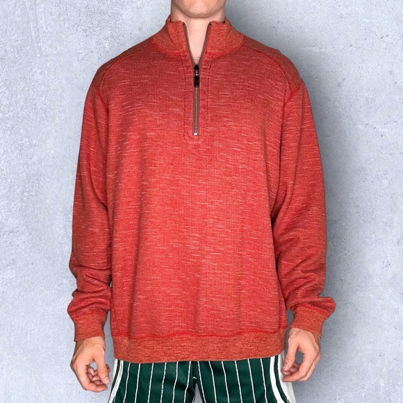 Tommy Bahama Half-Zip Sweater Pullover - Picture 2 of 6